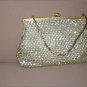 Vintage 1950's Gold Rhinestone Covered Evening Purse