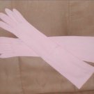 Vintage 1950's Pink Long Cotton Gloves by Hansen