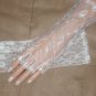 Vintage White Chantilly Lace Fingerless Gloves