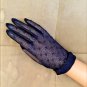 Vintage 1950's Midnight-Blue Sheer Gloves by Max Mayer