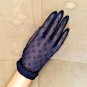 Vintage 1950's Midnight-Blue Sheer Gloves by Max Mayer