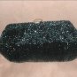Vintage 1940's Black Beaded Evening Bag Purse