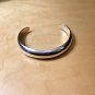Vintage UNISEX 925 Sterling Silver Domed Cuff Bracelet