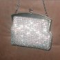 Vintage 1960's Solid Rhinestone Evening Purse
