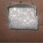 Vintage 1960's Solid Rhinestone Evening Purse