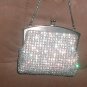 Vintage 1960's Solid Rhinestone Evening Purse