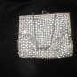 1920's Vintage Solid Rhinestone Beaded Evening Purse