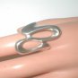 Huge Vintage Sterling Silver Statement Ring sz 11