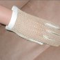 RARE Antique 1930's Kid Leather & Cotton Crochet Dress Gloves