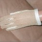 RARE Antique 1930's Kid Leather & Cotton Crochet Dress Gloves