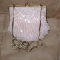 Vintage PINK Beaded Clamshell Evening Bag Purse