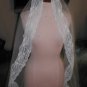 Vintage 1960's Ivory Chantilly Lace Mantilla Bridal Veil
