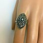 Antique 1920's Sterling Silver Marcasite / Hemetite Ring sz 6