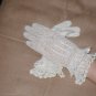 Vintage 1930's light-ivory French Crochet Dress Gloves