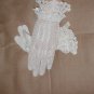 Vintage 1930's light-ivory French Crochet Dress Gloves