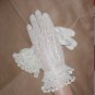 Vintage 1930's light-ivory French Crochet Dress Gloves