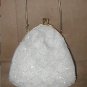 Vintage White Beaded Evening Shoulder Purse