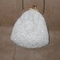 Vintage White Beaded Evening Shoulder Purse