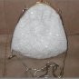 Vintage White Beaded Evening Shoulder Purse