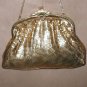 LARGE 1940's Vintage WHITING & DAVIS Gold Metal-Mesh Evening Purse