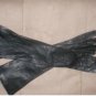 Vintage 19050's Black French Kid Leather Long Gloves