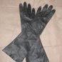 Vintage 19050's Black French Kid Leather Long Gloves