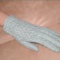 Vintage 1940's GRAY Crochet Dress Gloves