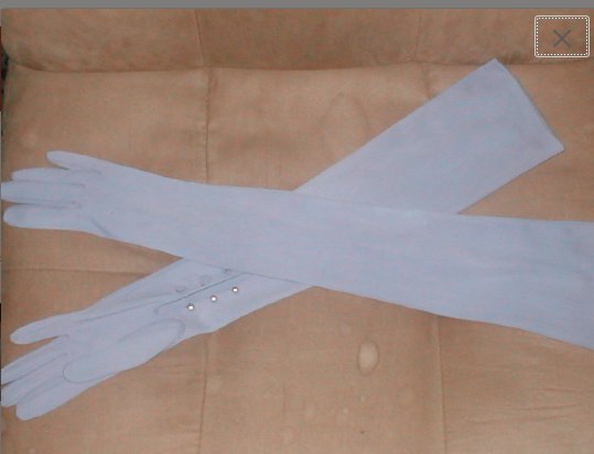 Vintage 1950's Lavender opera-length Long Gloves