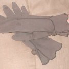 RARE Vintage 1940's Coffee color Cotton Gloves by KAYSER