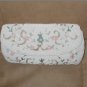 Vintage 1950's White Beaded Clutch Purse with point de Beauvais Embroidery