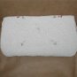 Vintage 1950's White Beaded Clutch Purse with point de Beauvais Embroidery