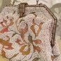 RARE 1910's Embroidered & Beaded Evening Purse made in France