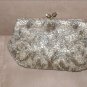 Vintage 1940's Bronze Beaded Clutch Purse