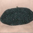 Vintage 1950's Irredescent Black Beaded Evening Clutch Purse by WALBORG