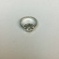 Vintage AVON Sterling Silver -Clear Topaz Solitaire Ring sz 8