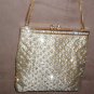Vintage 1960's Gold Rhinestone Evening Purse by Walborg