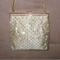 Vintage 1960's Gold Rhinestone Evening Purse by Walborg