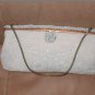 1930's Vintage White Beaded Evening Purse made in France for C & M CARON