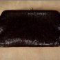 Vintage Shimmering Black Beaded Evening Clutch Purse