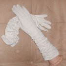Vintage 1950's TAUPE nylo-cotton Long Evening Gloves by FOWNES