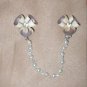 Vintage 1950's Pearl Sweater Guard Clip Chain