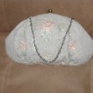 Vintage 1950's Pastel Micro-Beaded Evening Purse made in Paris