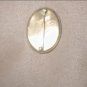 Antique Edwardian Handpainted Onyx Brooch
