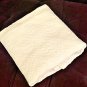 Vintage Matelasse White Cotton Baby Crib Blanket Coverlet