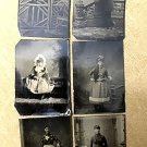Lot of 6 Antique Tintype Photos  RARE & Collectible