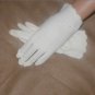 1950's Vintage light ivory Cotton wrist-length Gloves