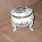 Vintage 1930's Hand Painted Porcelin Trinket Box