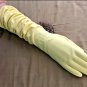 Vintage 1950's Yellow Sheered Long Gloves by FOWNES