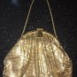 Vintage WHITING & DAVIS Gold Metal Mesh Purse