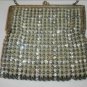 1920's Vintage Rhinestone & Pearl Bead Evening Purse